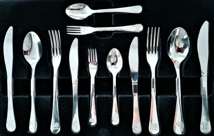 Salvador Dalí (after) - Cutlery set (36) - Stainless steel.