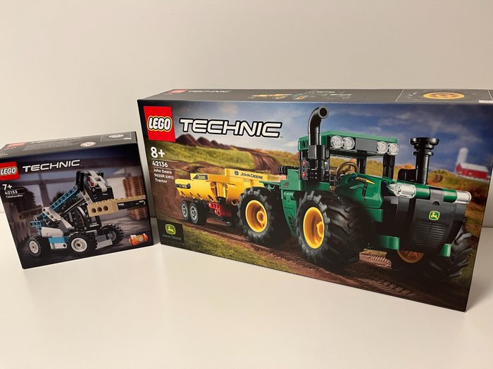 LEGO - Technic - 42136 & 42133 - Lego John Deere 9620R 4WD Tractor &  Telehandler (M.I.S.B.) - Netherlands - Catawiki
