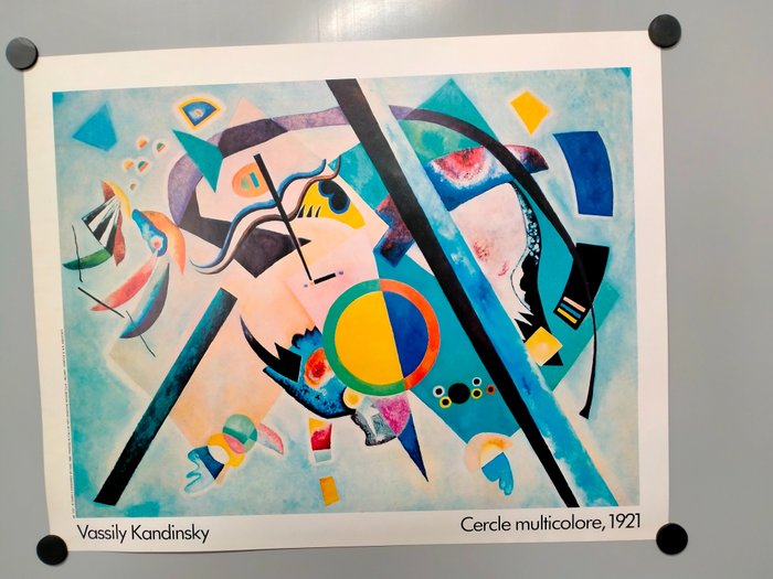 Vasilij Kandinskij (after) Arte Grafiche Ricordi - Cercle Multicolore, 1921 - 1980-talet