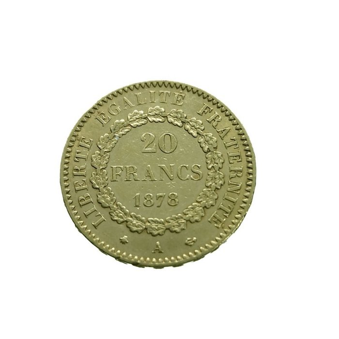 20 Francs  1878-A Genius