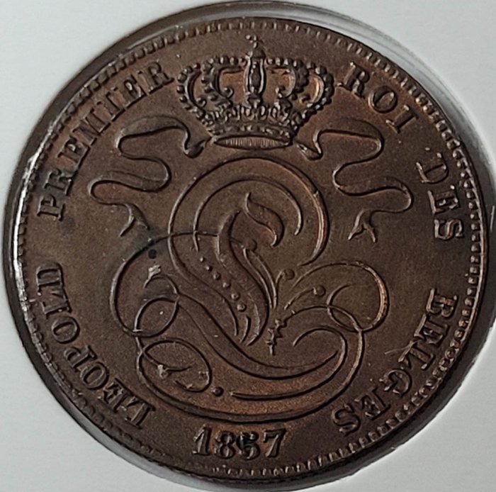 Belgium. 5 Cents / 5 Francs 1857/1947 (2 stuks)