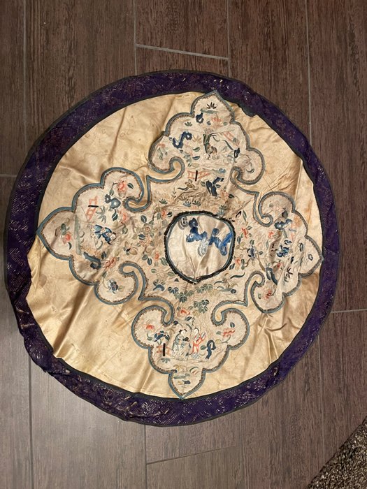 Silk Collar 19th Century - Seta - Cina - Dinastia Qing (1644-1911)