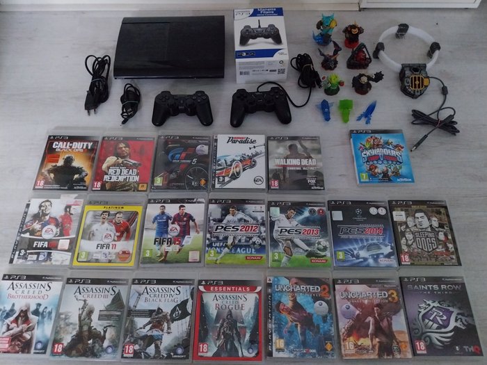 Sony Playstation 3 (PS3) - Set di console per videogiochi + giochi - Senza  scatola originale - Catawiki