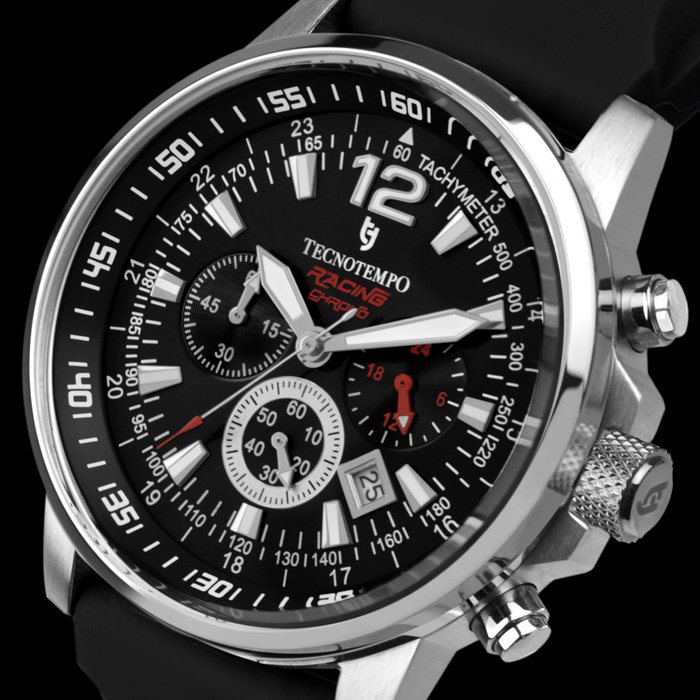 Tecnotempo® - "NO RESERVE PRICE" Chronograph 100M WR - "Racing Chrono" Limited Edition - TT.100G.RCB - 男士 - 2011至今