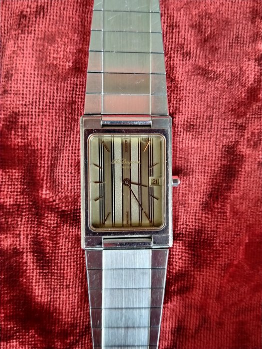 S.T. Dupont - Sans Prix de Réserve - Homme - Montre bracelet homme classique en acier vers 1980.