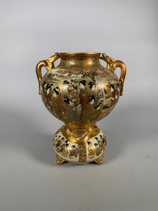 Vaso - Ceramica, Faenza - Giappone - Periodo Meiji (1868-1912)