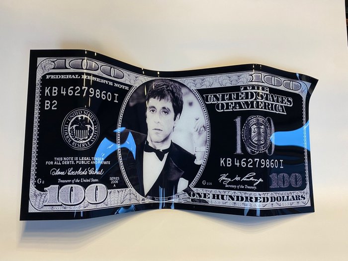 Mike Blackarts - Limited edition Tony Montana dollar sculpture