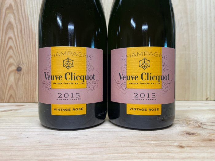 2015 Veuve Clicquot - Vintage Rosé - 香檳 Brut - 2 瓶 (0.75L)