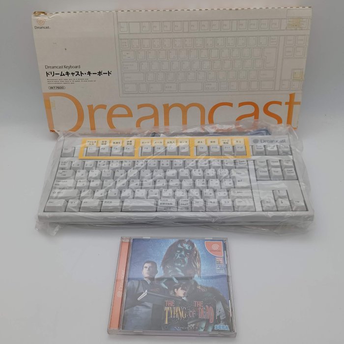 Sega - [Free Shipping] Dreamcast DC Keyboard The Typing of The Dead Tested - Videogioco