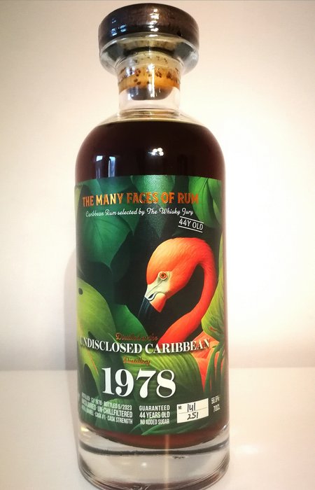 Undisclosed Caribbean 1978 44 years old The Whisky Jury - 70cl