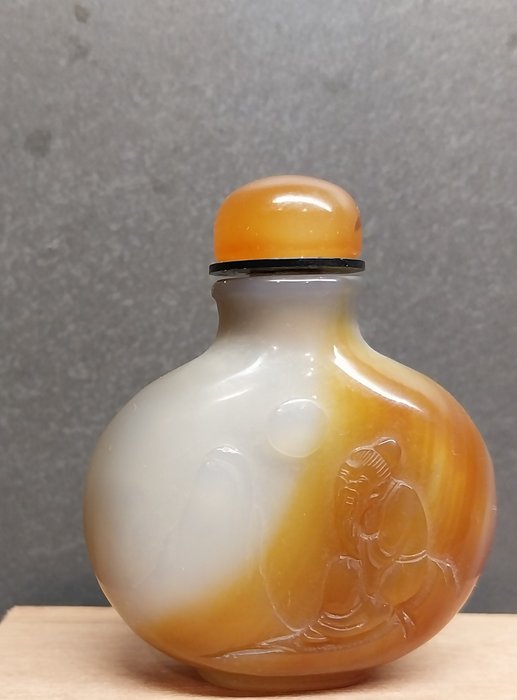 Botella de rapé - Ágata