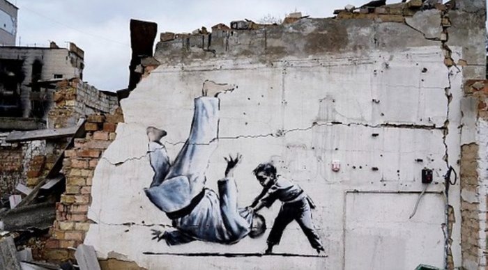 Ukraina - Banksy - FCK PTN (ПТН ПНХ!) – Komplett sett (ark, kort og konvolutt) – Begrenset opplag - Postkort (3) - 2023-2023
