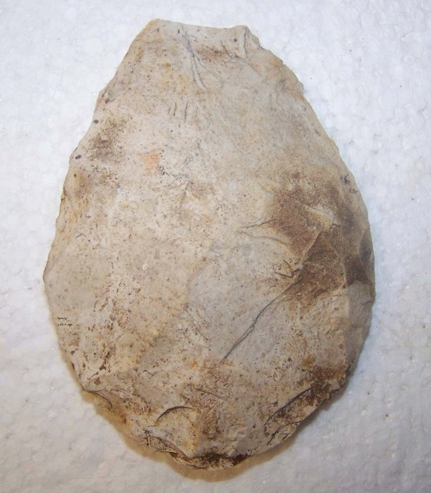 Paleolítico Sílex Hacha de mano - 12.5 cm