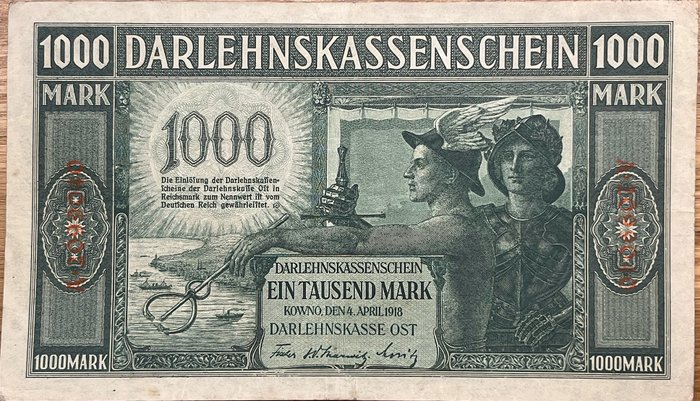 Germania. - 1000 Mark 1918 - Pick 134