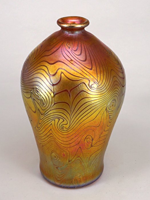 Tiffany Studios - 花瓶  - 法夫里莱玻璃