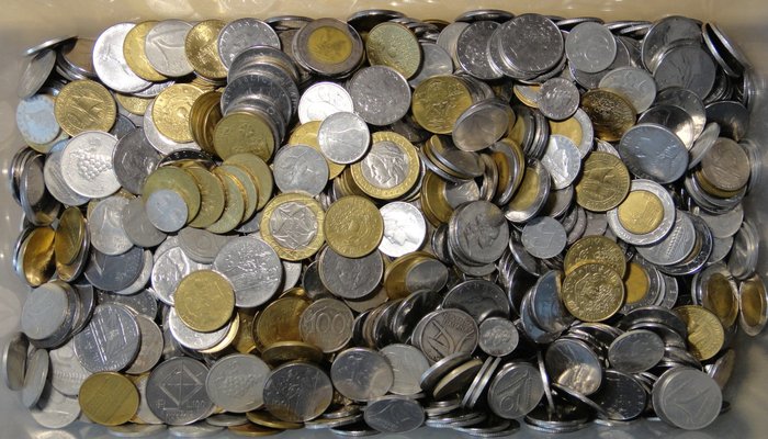 Italy, Italian Republic. Lotto di oltre 5.5 kg di monete - anni vari