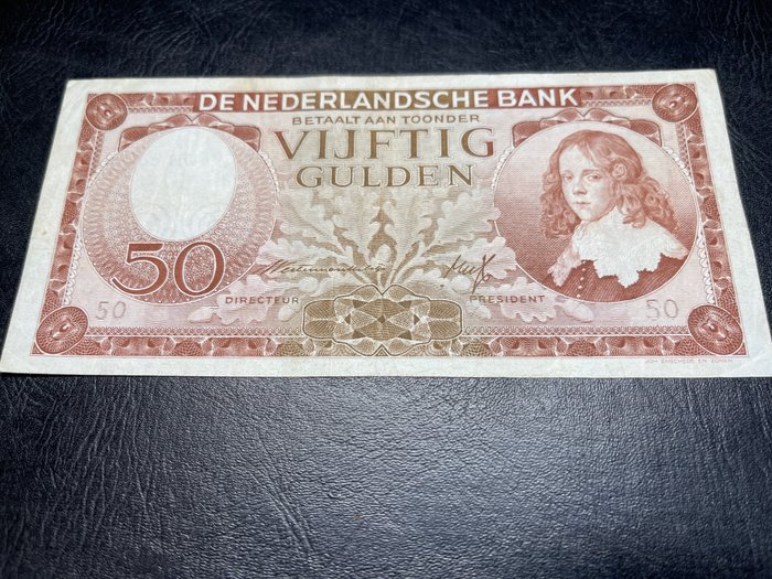Paesi Bassi. - 50 Gulden 1945 - Pick 78 - Stadhouder Willem III