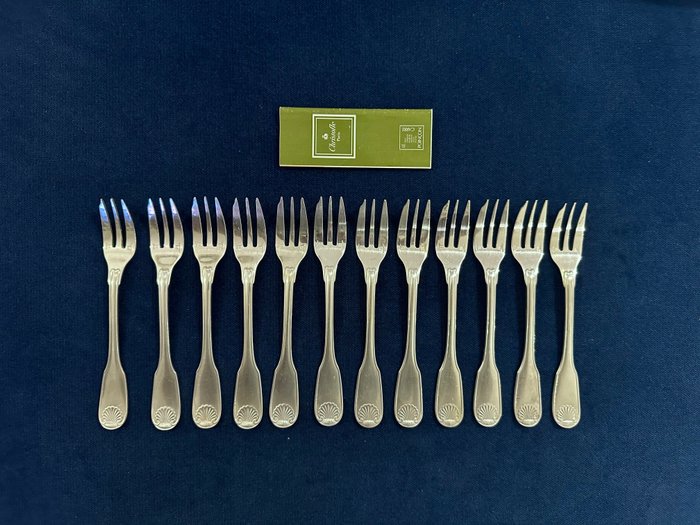 12人用餐桌用具 (12) - 旺多姆 - 镀银