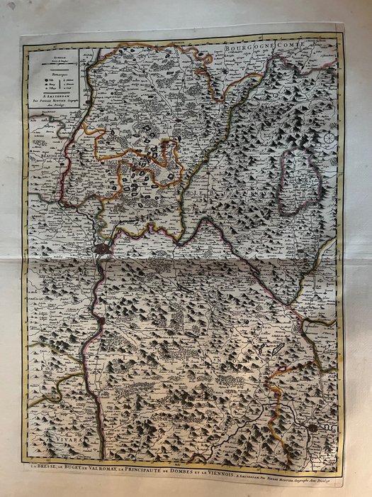 Francia, Mappa - I Vosgi; Mortier / Jaillot - 1781-1800