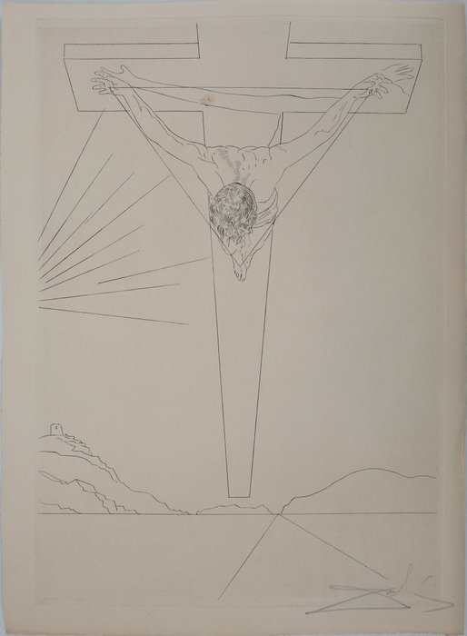 Salvador Dali (1904-1989) - Manifeste Mystique : Le Christ