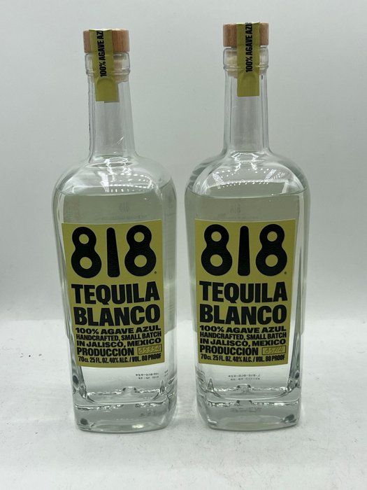 818 - Tequila Blanco - 70 cl - 2 flaschen