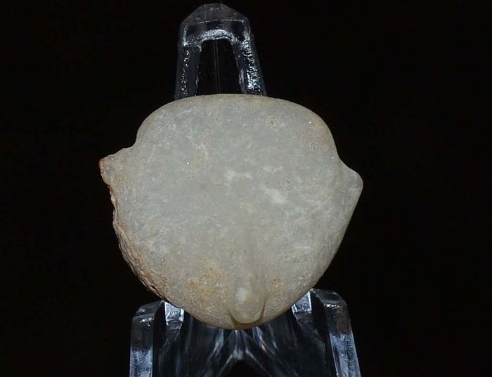 Prehistórico Mármol Antigua cultura Kiliya: cabeza de un ídolo - 2 cm