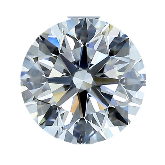 1 pcs Diamante - 0.90 ct - Redondo - D (incoloro) - IF (Inmaculado), - No Reserve Price