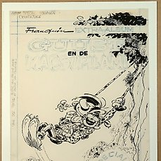 Franquin, André - 1 Pigment print - Gaston - Collection Franquin Les Couvertures - Guust en de Marsupilami - 2023 Comic Art