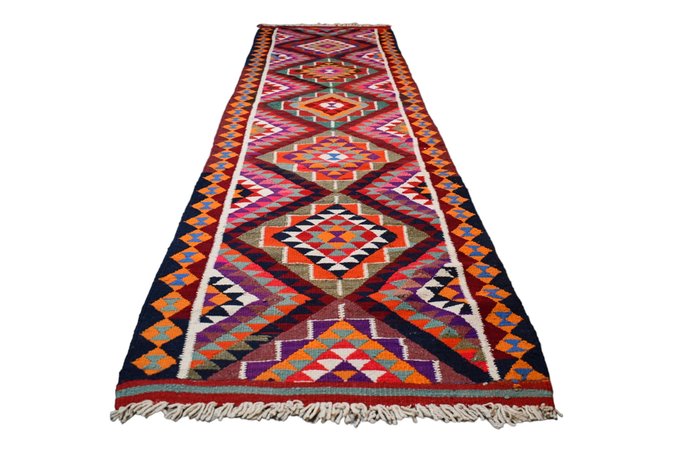 Kurdi tribal colorido - Alfombra - 324 cm - 88 cm