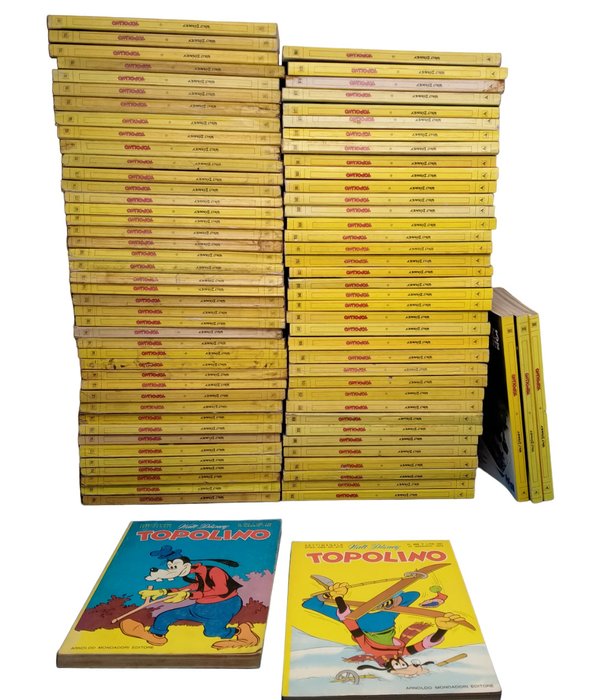 Topolino - fascia 700/900- 83 Volumi - 84 Comic - Prima edizione - 1969/1975