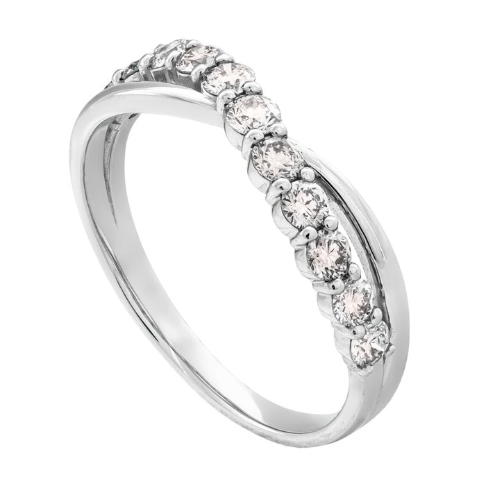0.50 tcw VS2 - SI1 Diamond Ring Platino - Anello - 0.50 ct Diamante