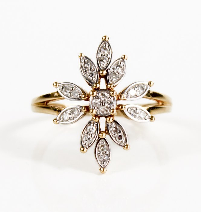 18 karaat Goud – Ring – Diamant