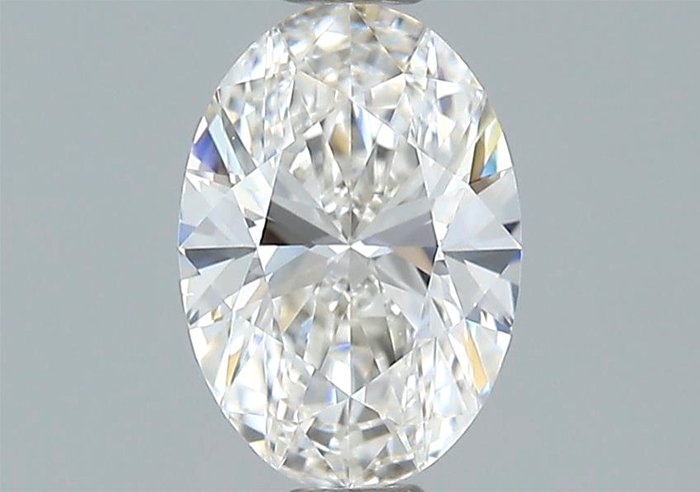 1 pcs Diamante  (Natural)  - 0.70 ct - Oval - I - VS2 - Gemological Institute of America (GIA)