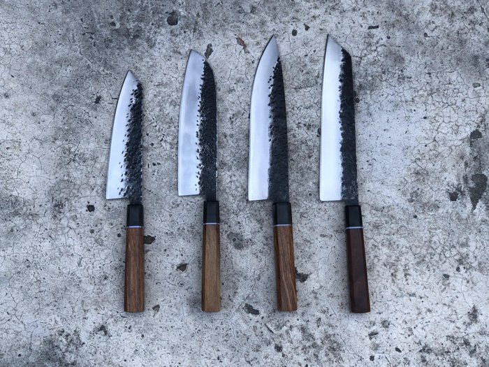 Coltello da cucina - Set di coltelli da cucina per chef fatti a mano - Nord  America - Catawiki