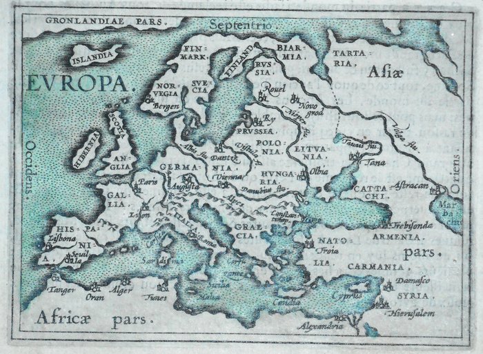 Europe, Map - x; Ortelius / Vrients - Europa - 1602