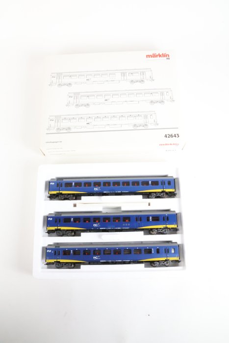 Märklin H0 - 42643 - Carrozza passeggeri di modellini di treni (1) - Set carrello IC+ - NS