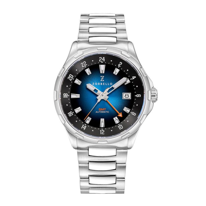 Zorbello - 沒有保留價 - 男士 - 「無保留價」全新 - G1 GMT 藍色 SS LumiNova® ZBAF005