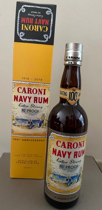Caroni 18 years old LM&V - 100th Anniversary Replica - Navy Rum  - b. 2018 - 70 cl