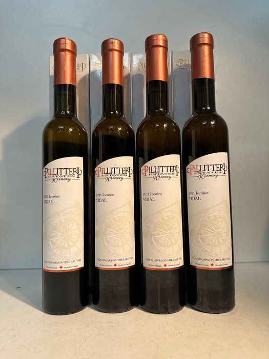 2021 Pillitteri Estates Winery - Vidal Icewine - Niagara-on-the-Lake - 4 Fél palack (0,375 l)