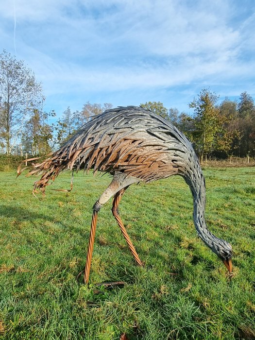 Figuuri - Levensechte struisvogel - Rauta (valettu/taottu)