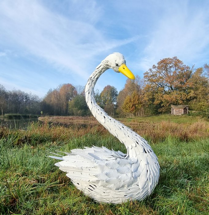 Figur - Lifelike swan - Eisen (Gusseisen/ Schmiedeeisen)