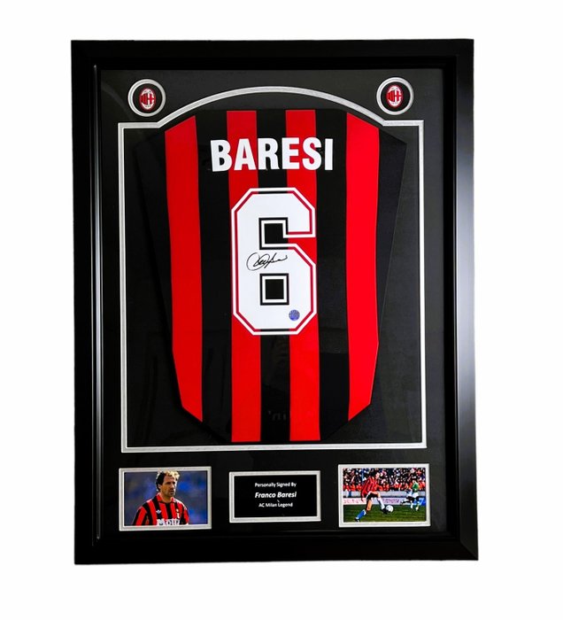 AC Milan - 欧洲足球联盟 - Franco Baresi - 足球衫
