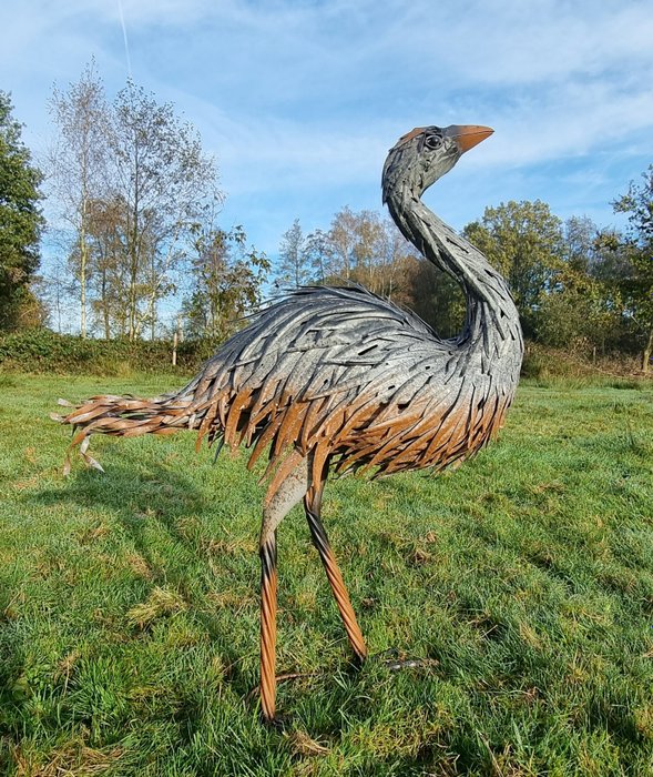 Figura - Levensechte struisvogel - Vas (öntött/kovácsolt)