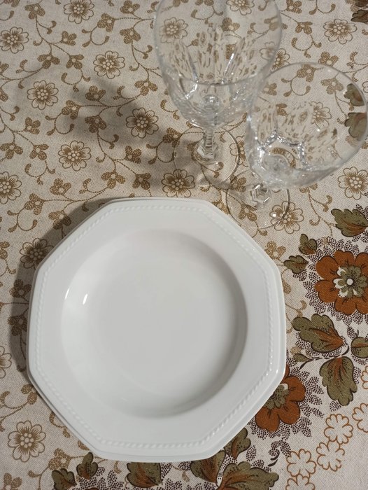 Copritavolo rotondo in canapa antica e lino - Table cover - 160 cm