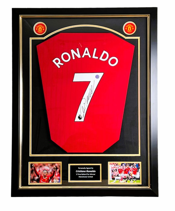 Manchester United - Liga de Campeones de Fútbol - Cristiano Ronaldo - Camiseta de fútbol