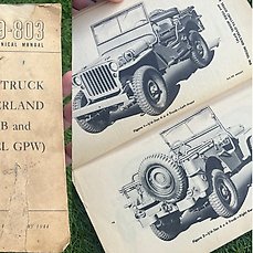 Verenigde Staten van Amerika – Unique Willys Jeep Mechanic Handbook – For Model MB / Ford Model GPW – TM9-803 – NO RESERVE!!! – 1944