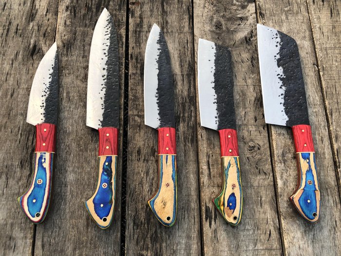 Set di coltelli giapponesi coltelli da cucina Blase forgiati a