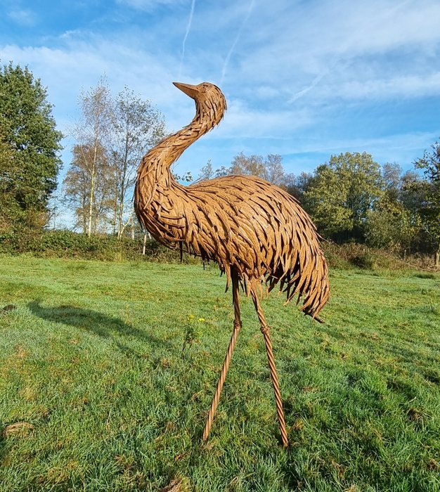Figura - XXL struisvogel - Vas (öntött/kovácsolt)