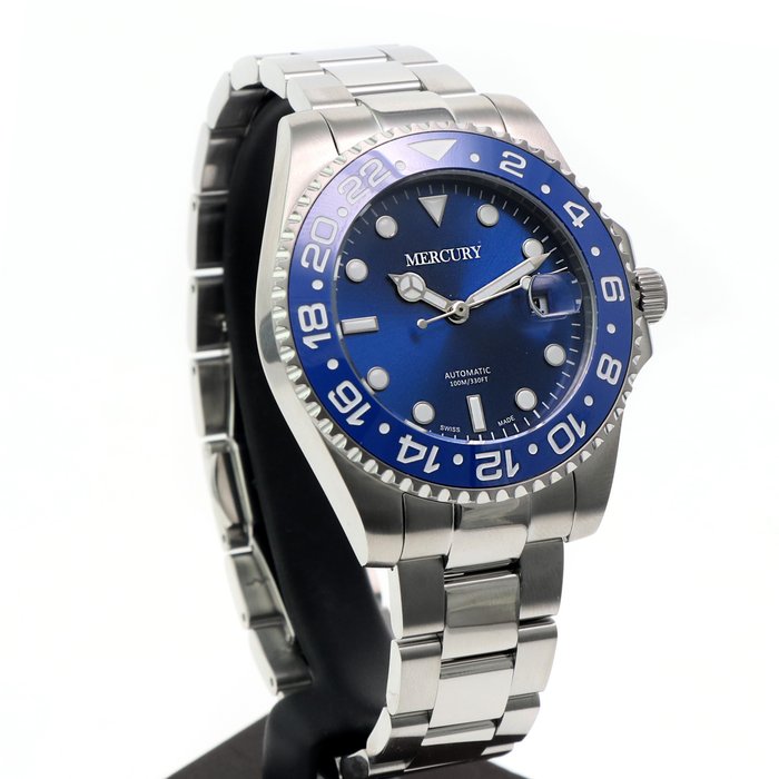 MERCURY - NEW MODEL - Automatic Swiss Watch - MEA487-SS-9 - Utan reservationspris - Män - 2011-nutid