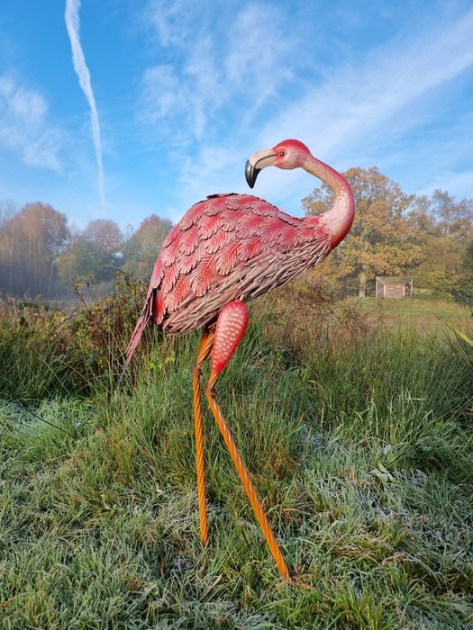 Figurine - Levensechte flamingo - Fer (fonte/fer forgé)